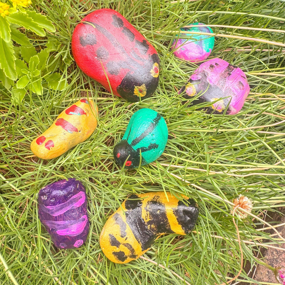 Bug Pebble Painting for Kids – Fun Craft Activity