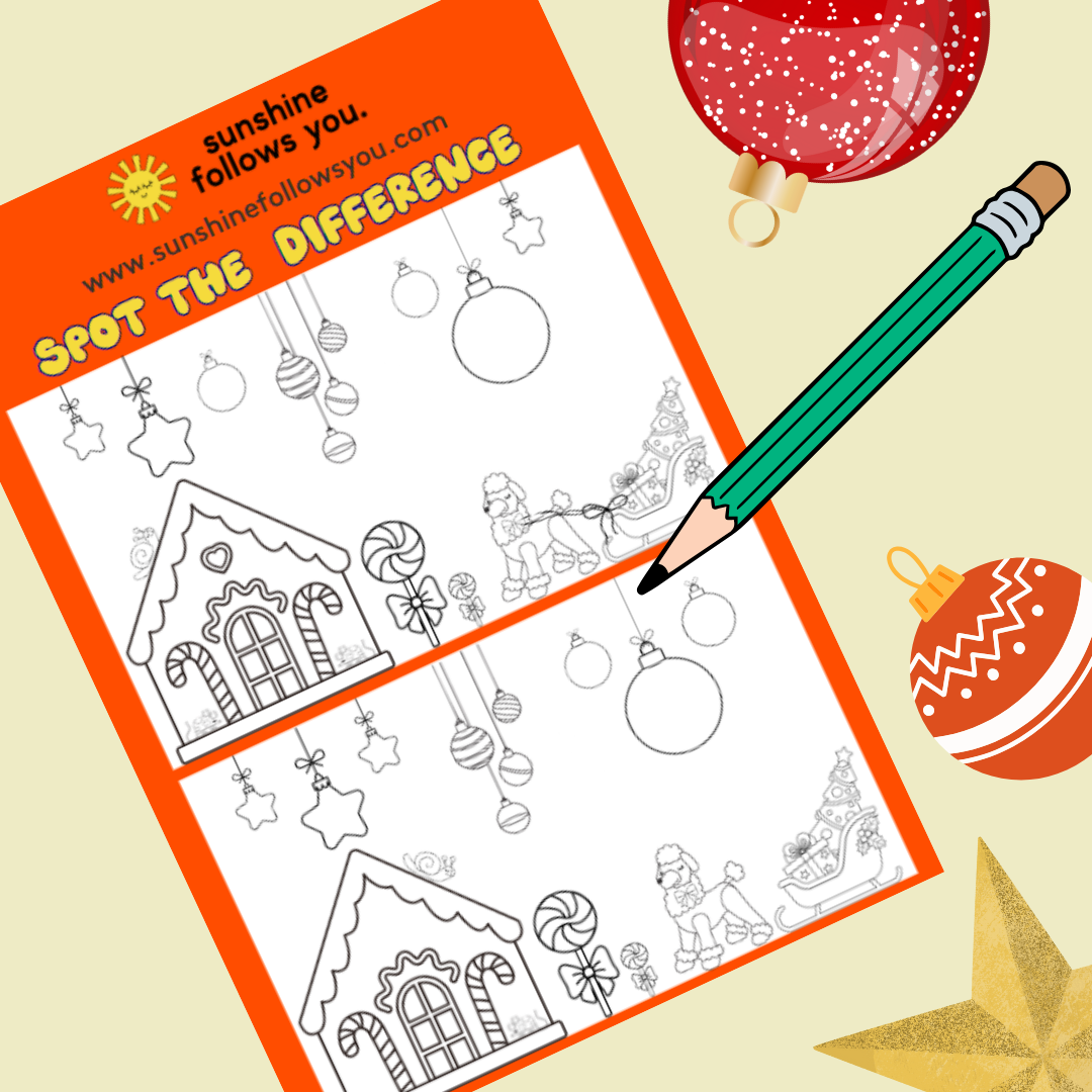 Christmas Spot the Difference Puzzle