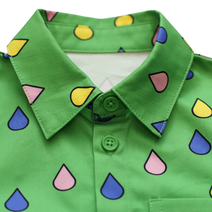 Rainbow Drops Shirt Green