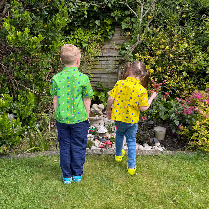 Rainbow Drops Shirt Yellow